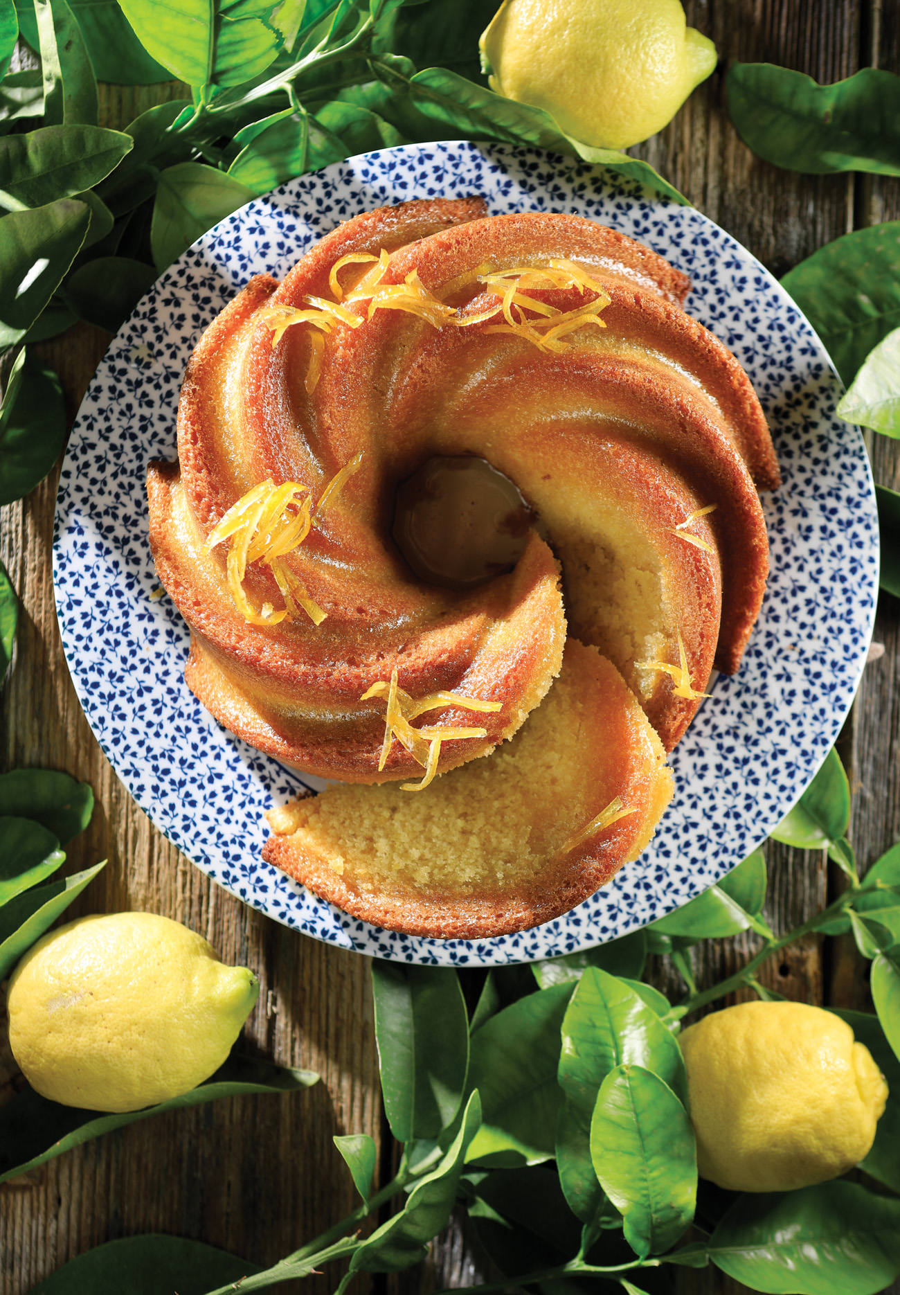 Κέικ λεμόνι, σιροπιασμένο