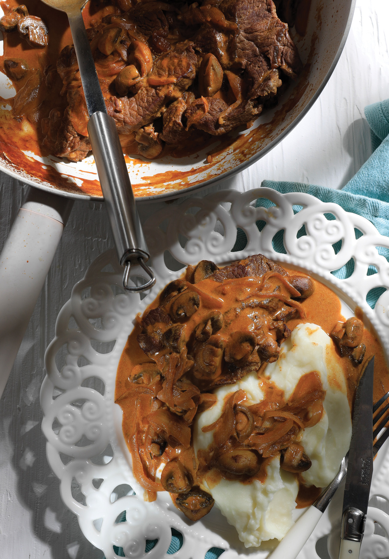 Μοσχαράκι Στρογγανόφ (Stroganoff)